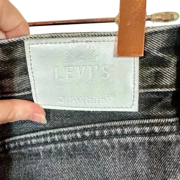 Off-White c/o Virgil Abloh x Levi’s Made & Crafted Destroyed Colorblock Jeans - Picture 6 of 12